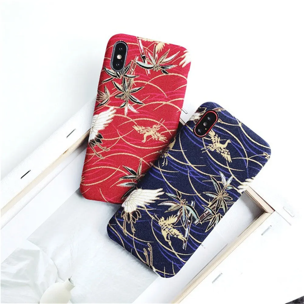 Boucho винтажные чехлы для телефонов iPhone XS MAX XR 6 6S Plus Роскошная ткань бархатная
