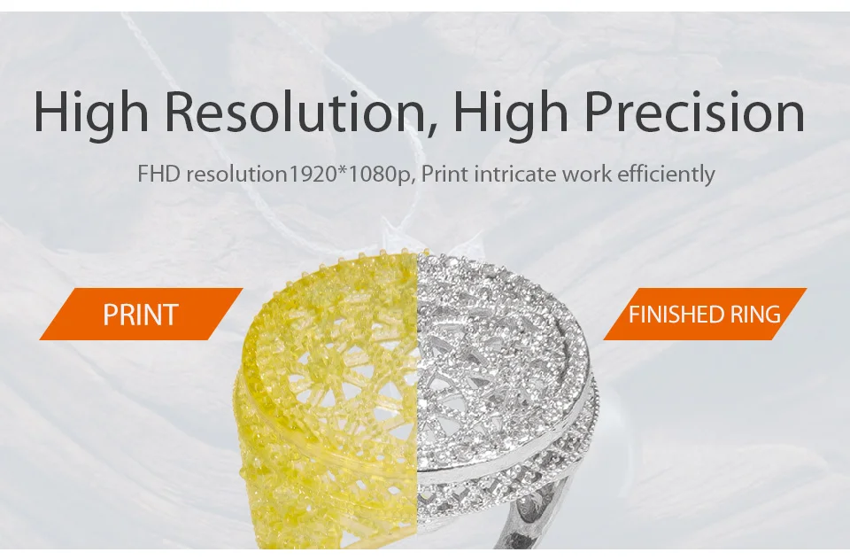 Flashforge Hunter DLP УФ принтер смолы 3d принтер с 500 г серый стандартный смолы бесплатно