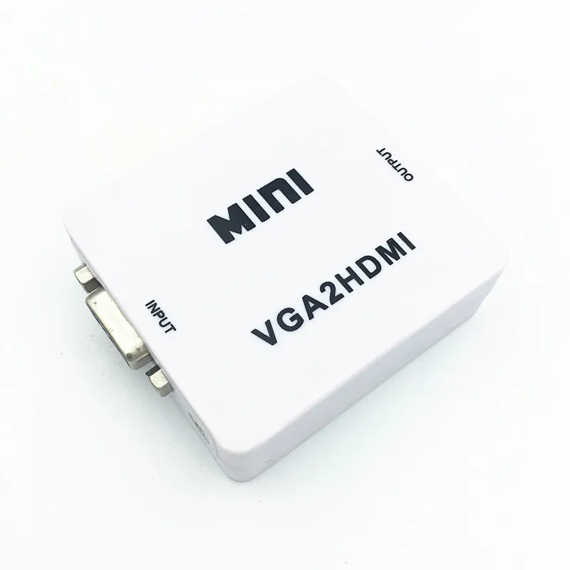 Мини адаптер 1080P VGA HDMI VGA2HDMI конвертер разъем с аудио для ПК ноутбука проектора