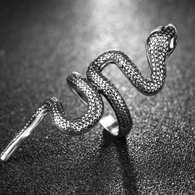 Aiboduo 2019 модные кольца в виде змейки Ювелирное кольцо стиле панк ветрозащитное