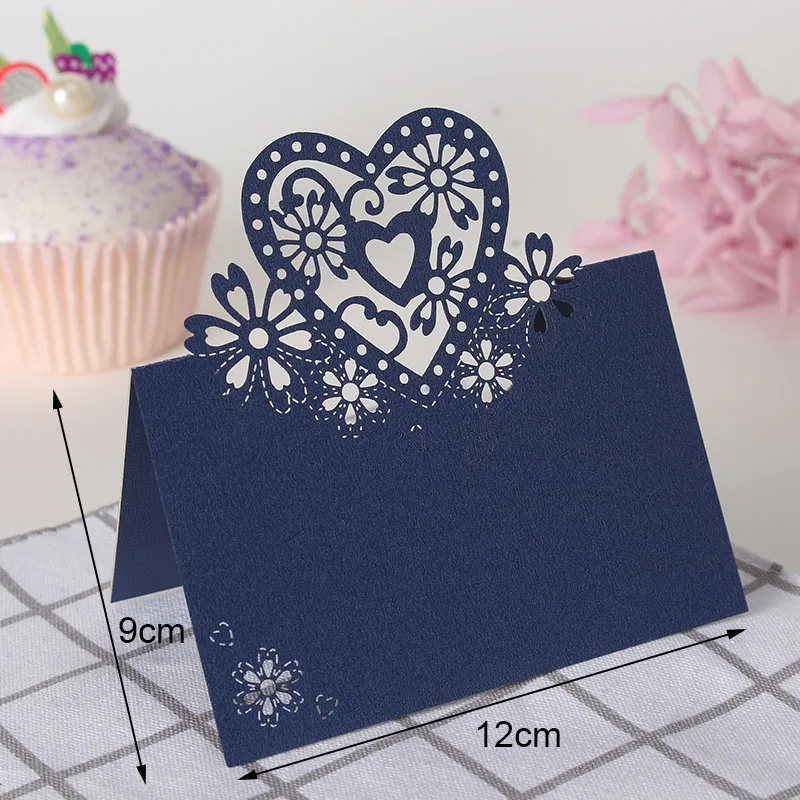 50 шт. винтажные настольные приемные открытки в виде бабочек и сердечек|Открытки