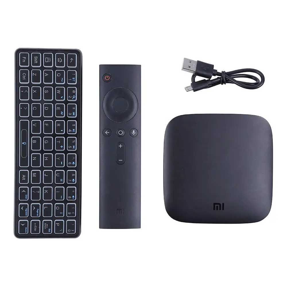 IPazzport KP-810-73B Bluetooth Подсветка mi ni Беспроводная клавиатура для Xiao mi 4K mi Box поддерживает Windows/Mac OS/Linux/tv box