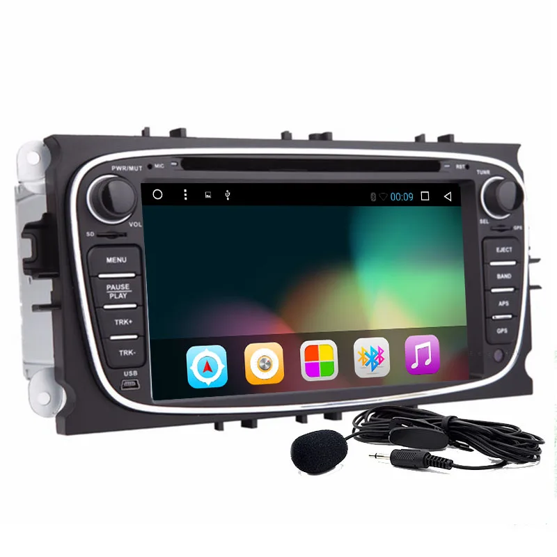 Четырехъядерный процессор Cortex A9 1 6 GHz Android 9 0 PC Автомобильный dvd плеер для Ford Focus Smax