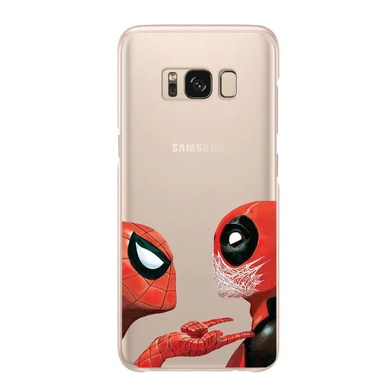 Deadpool Marvel Wade Winston Wilson прозрачный силиконовый чехол из ТПУ для Samsung S5 S6 S7 S6Edge S8 S9 S8Plus