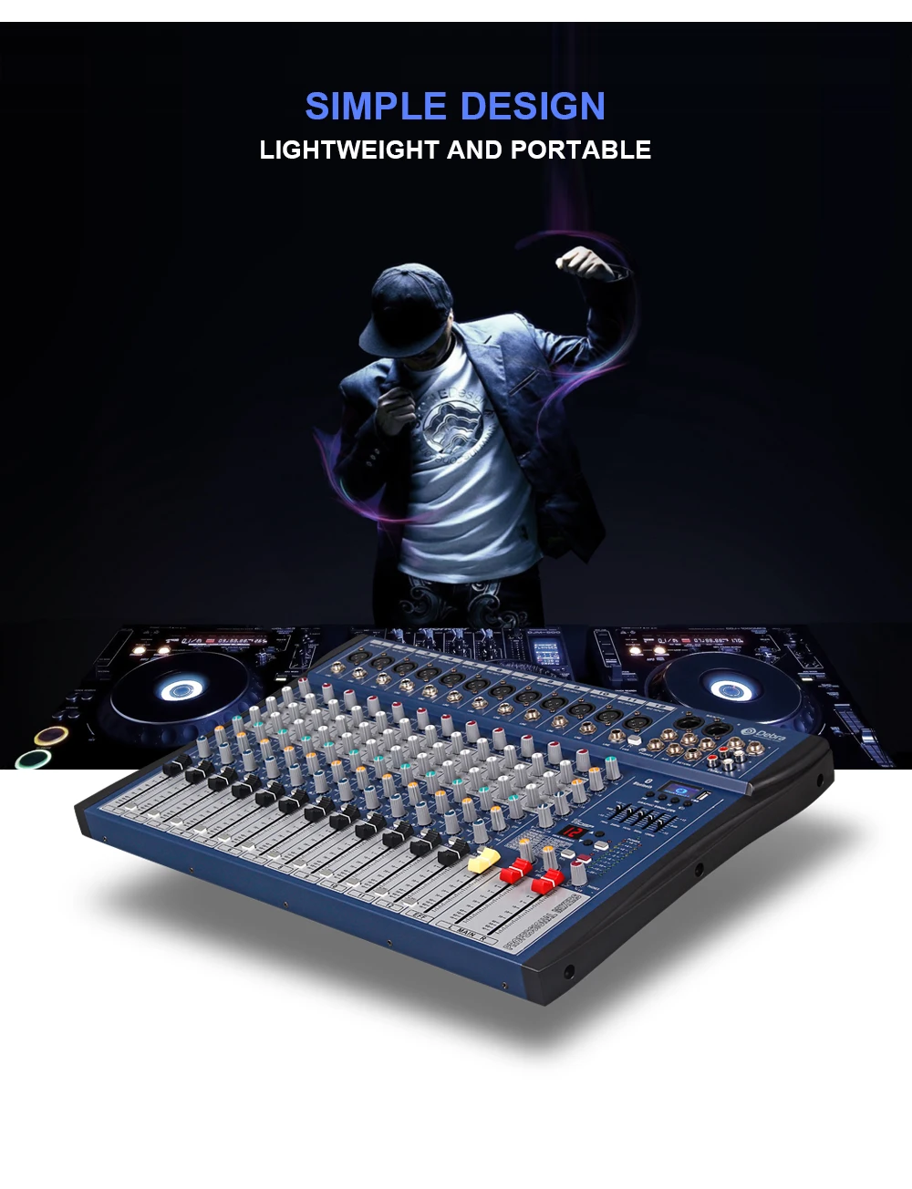 Хороший звук! USB Bluetooth dj контроллер микшер Профессиональный Усилитель 12 каналов аудио цифровой эффект караоке КТВ Свадебный микшер