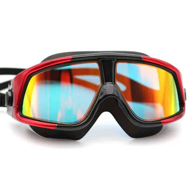 Unisex Silicone Frame Large Swim Glasses Swimming Goggles Anti-Fog UV Protect Men Women Waterproof with Case | Спорт и развлечения