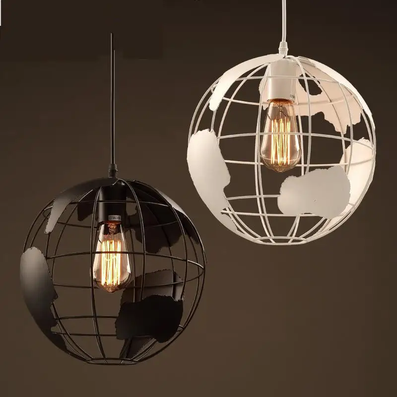 Лабораторный кулон с картой мира в европейском стиле освещение бар искусство шар