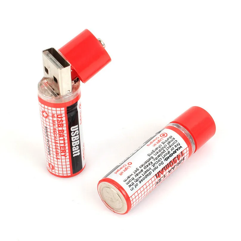Акция 1 2 в 1450 мАч шт./лот USB AA Аккумуляторная батарея Nimh аккумулятор долгий срок