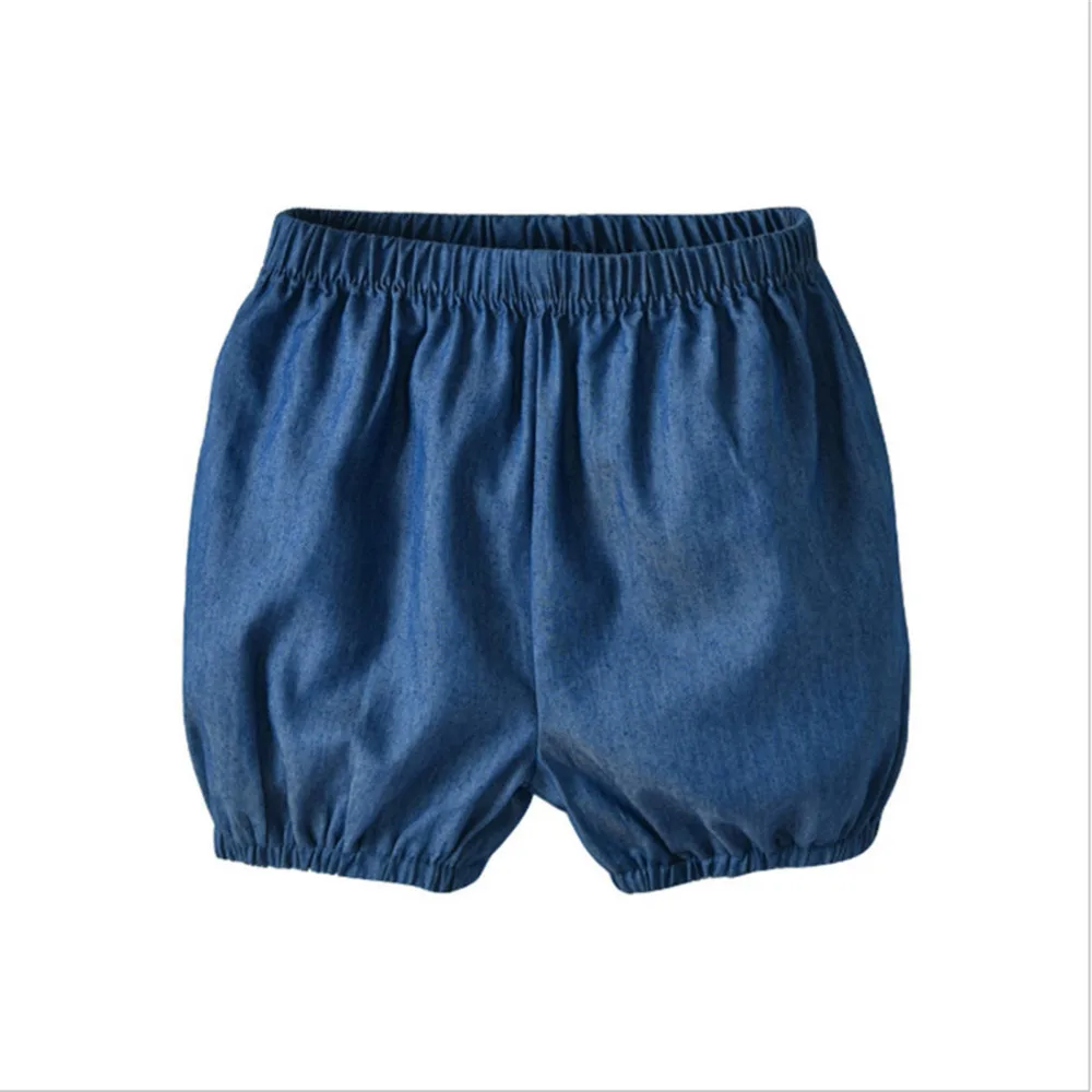 Белые топы с короткими рукавами для девочек + синие шорты юбка Yan Mei комплекты