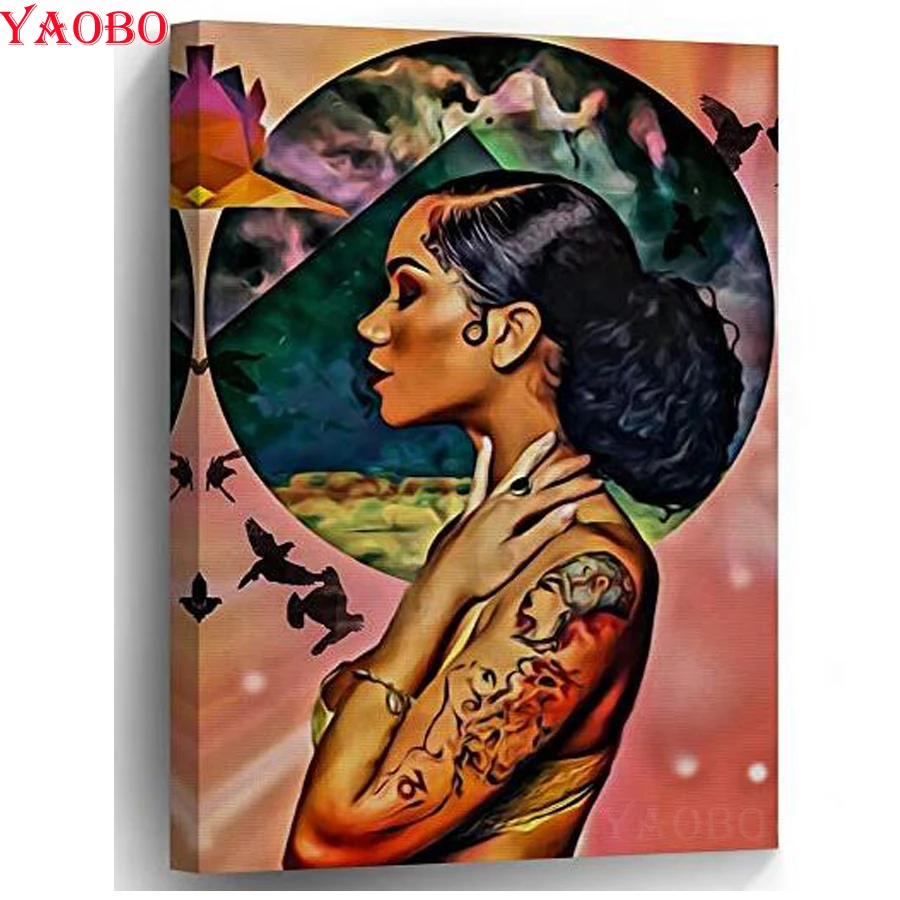 Новинка сделай сам алмазная картина вышивка крестиком африканские женские узоры