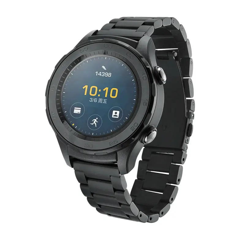 

Ремешок из нержавеющей стали для Huawei Watch 2, металлический быстросъемный браслет для Huawei Watch 2, 20 мм