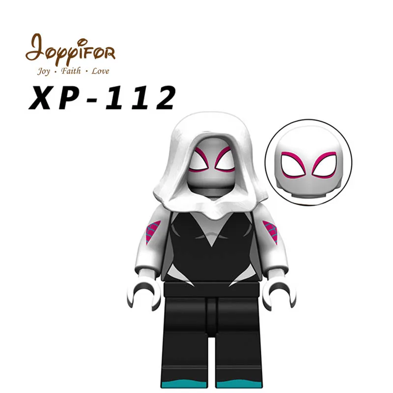 Joyifor Marvel Ultimate паук в спайдерную паутину теней Gwen Stacy блоки кирпичики Подарочная