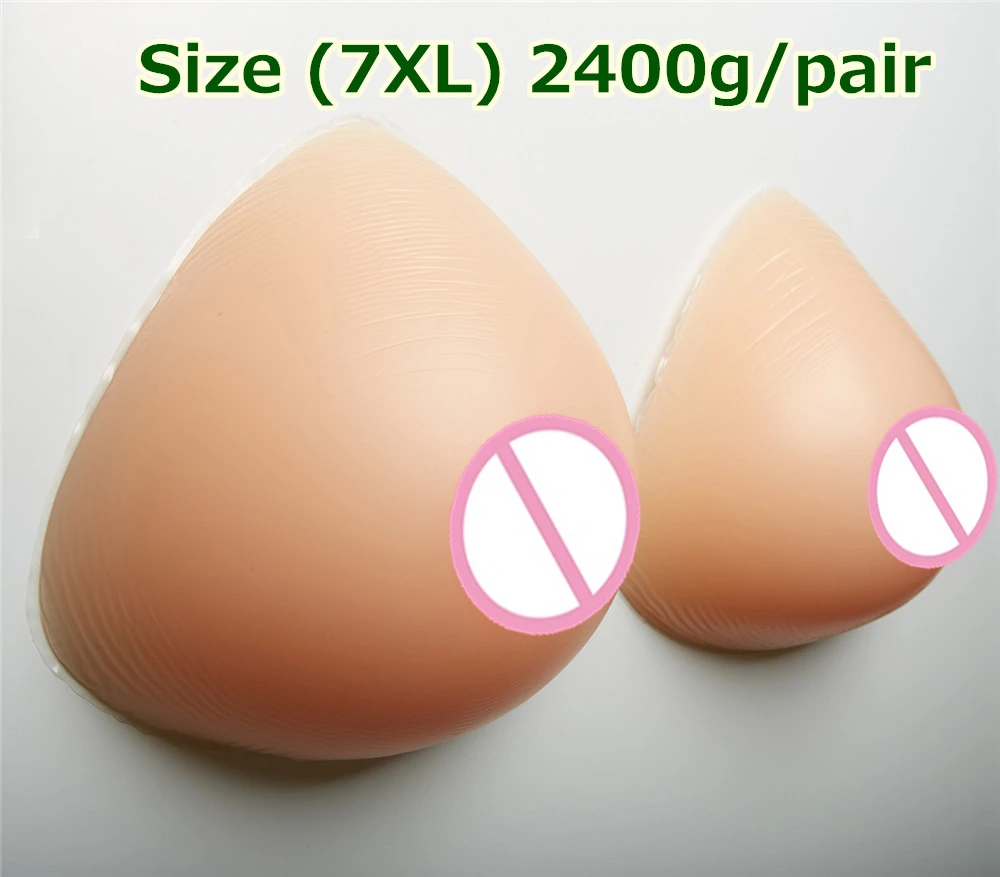 

2400g/pair Mastectomy Breast Forms Artificial Fake Breast Boobs Crossdresser Drag Queen Shemale Transgender