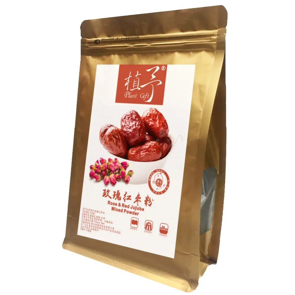 100% чистый натуральный растительный розовый и красный Jujube смешанный порошок для
