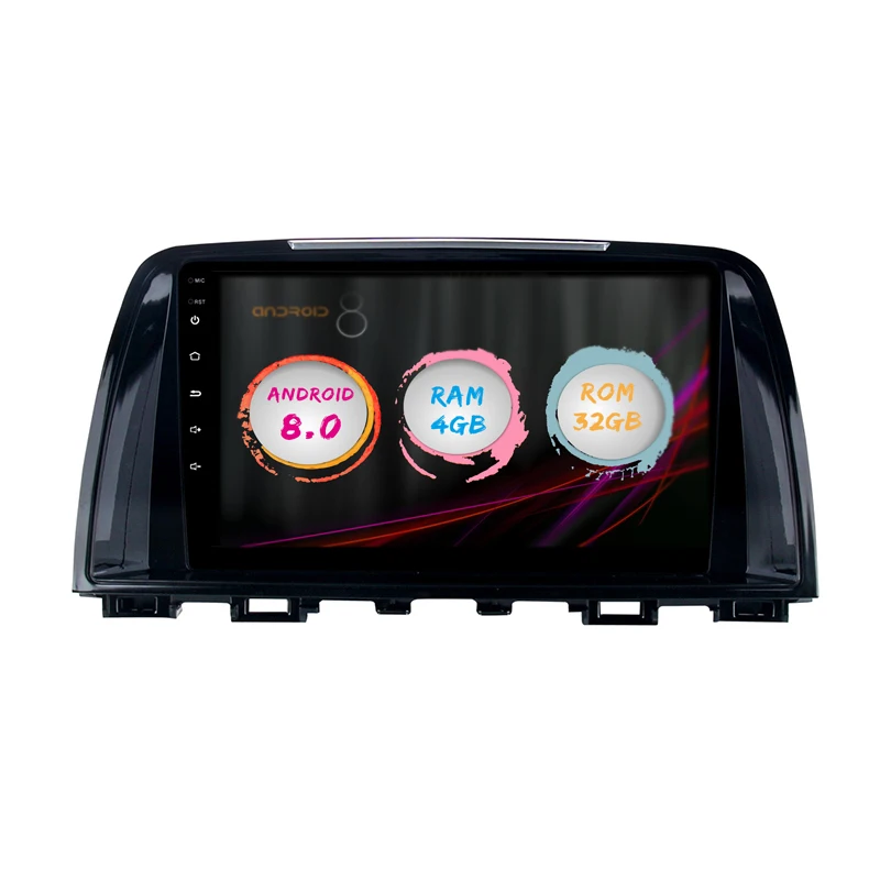 JSTMAX 9 "Android 8 0 Автомобильный GPS радио плеер для Mazda 6 Atenza 2013-2015 4G + 32G Восьмиядерный