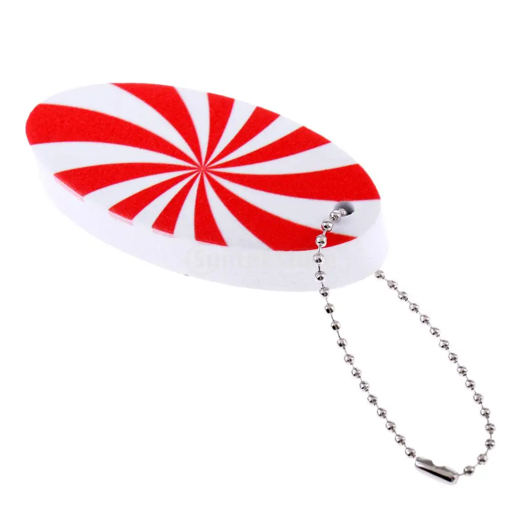 Lightweight EVA Floating Marine Kayak Boat Yacht Sailing Key Ring Chain Buoyant Float - Red and White Surfboard Shape | Спорт и