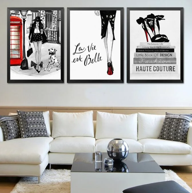 

Fashion Ladies Items Creative Canvas Paintings Nordic Posters And Prints Living Bedroom Decoorations No Framed Wall Art
