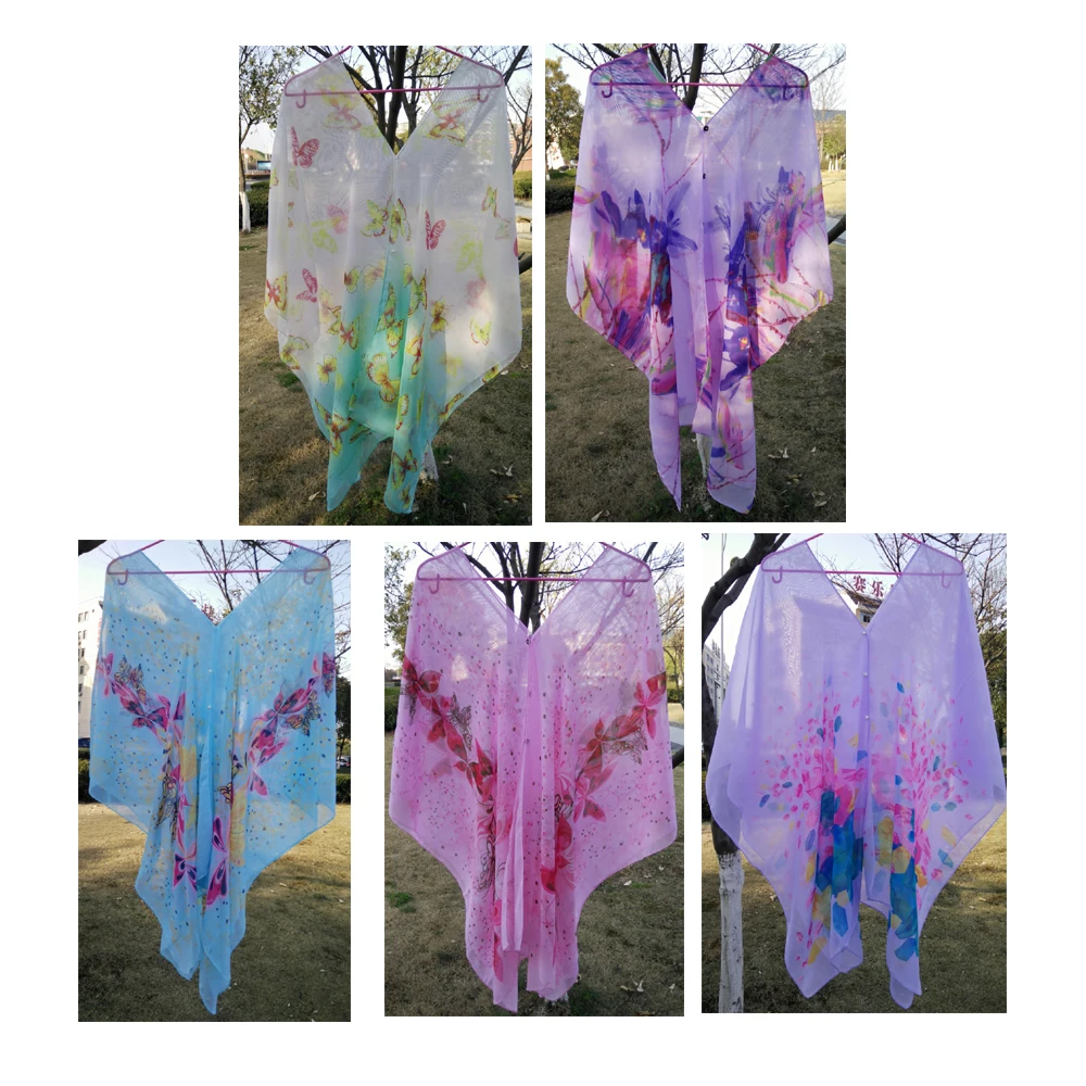 Лидер продаж 2016 летняя накидка на купальник шифоновая мягкая и гладкая с