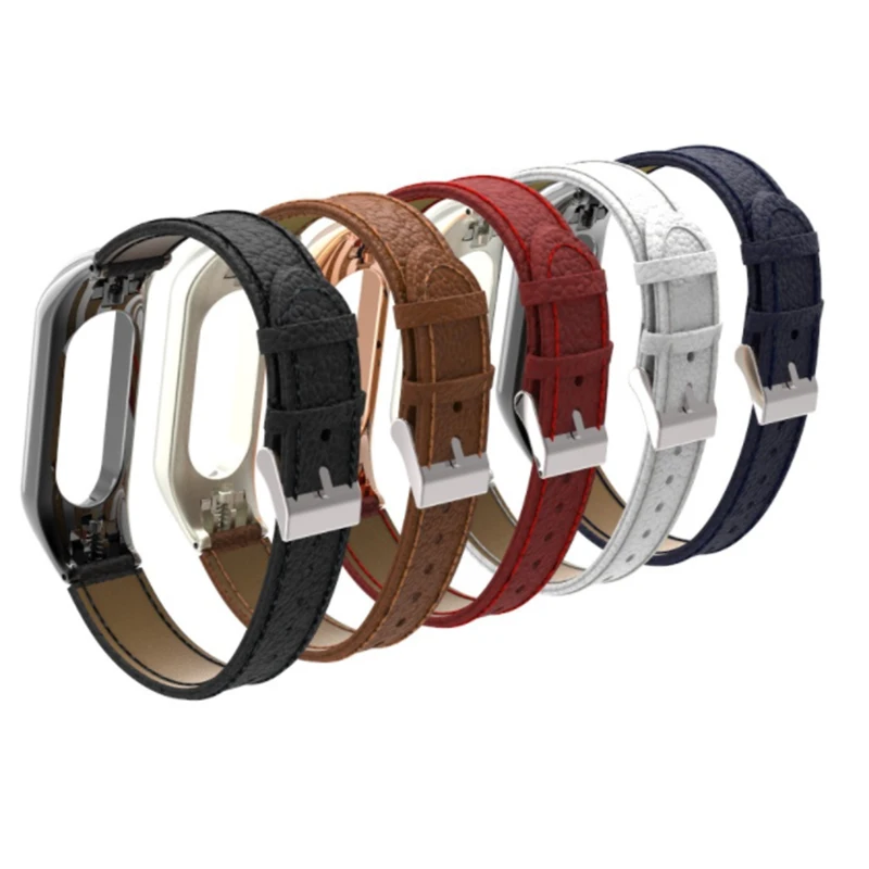 BOORUI новейший ремешок из натуральной кожи для Xiaomi Mi Band 3 Смарт часы браслет mi band