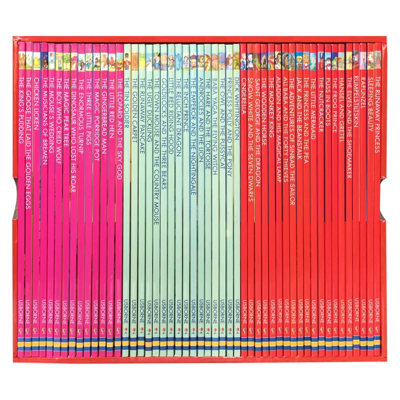 50 книг/комплект Usborne мой второй чтения библиотека английские картина история