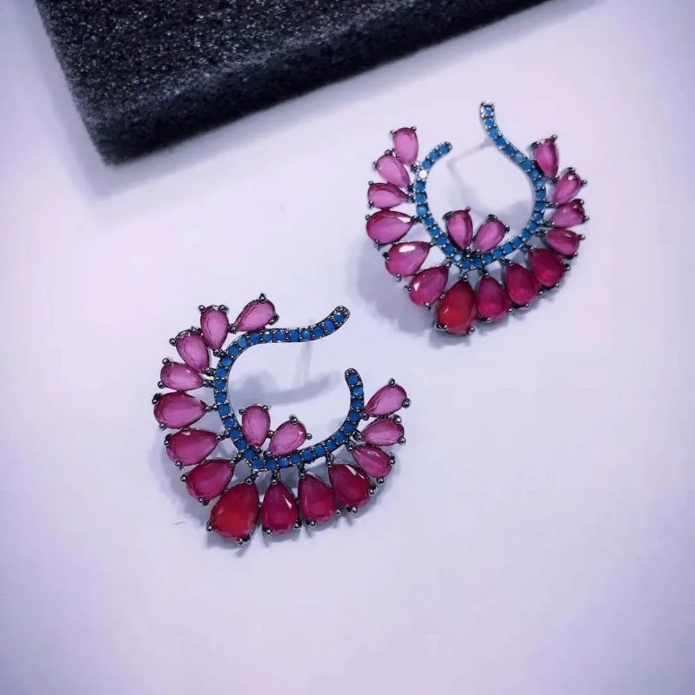 Женские серьги гвоздики с фианитами|fashion stud earrings|stud earringsearrings fashion |