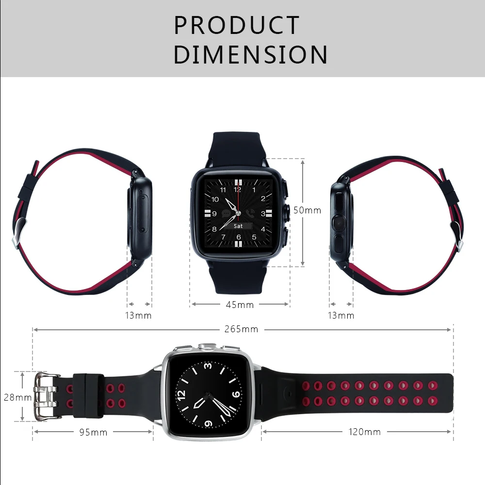 F05 Smart watch 3G Android 4.4 metel smart phone 1G RAM 8G ROM 2MP camera heart rate tracker Pedometer WIFI GPS smartwatch | Электроника