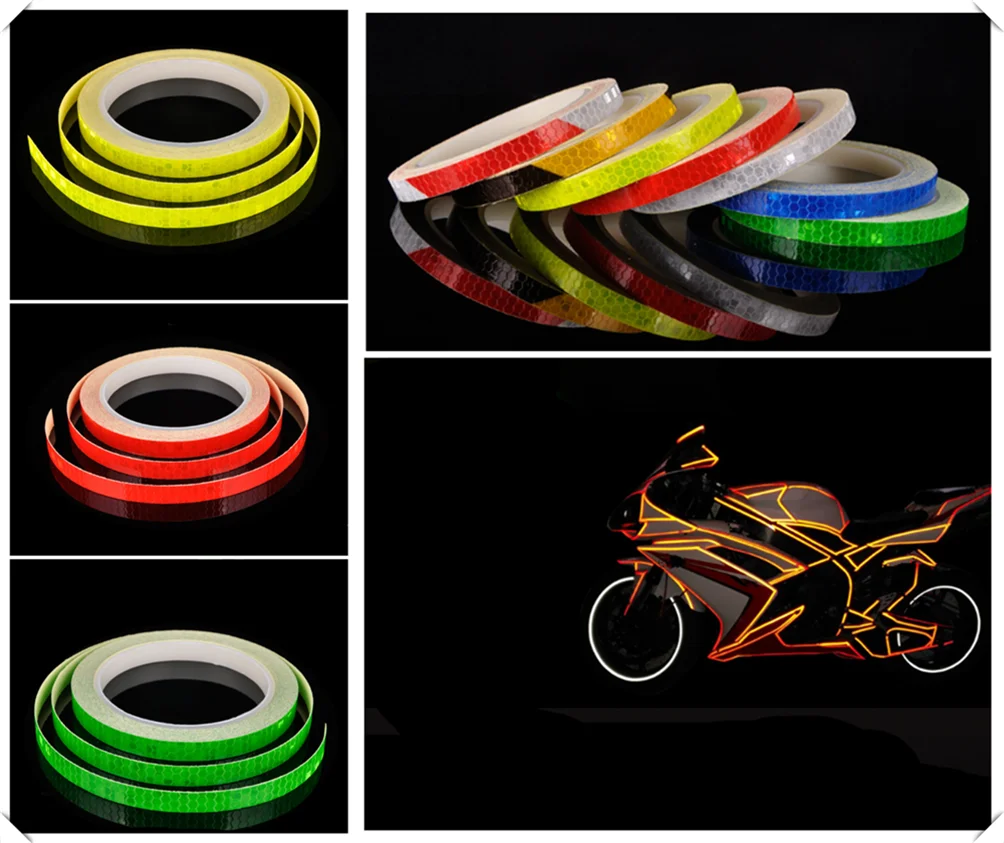 

Motorcycle accessories bicycle car reflective tape sticker warning strip for SUZUKI HAYABUSA GSXR1300 SV1000 S TL1000 R S