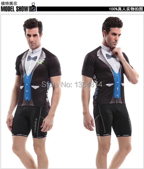 Summer Fashion Gentleman Breathable Cycling Jersey Short Sleeve Bicycle Wear Clothing Size(M-XXXL) VEOBIKE01 | Спорт и развлечения
