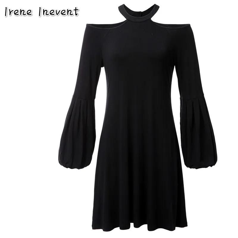 Ирен inevent Для женщин осенние элегантные расклешенные рукава Vestido Винтаж носить на