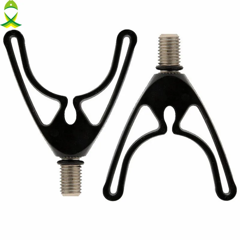 

JSM 4pcs Black Plastic U-head Fishing Rod Holder Telescopic Fishing Rod Butt Rest Head Carp Fishing Accessories