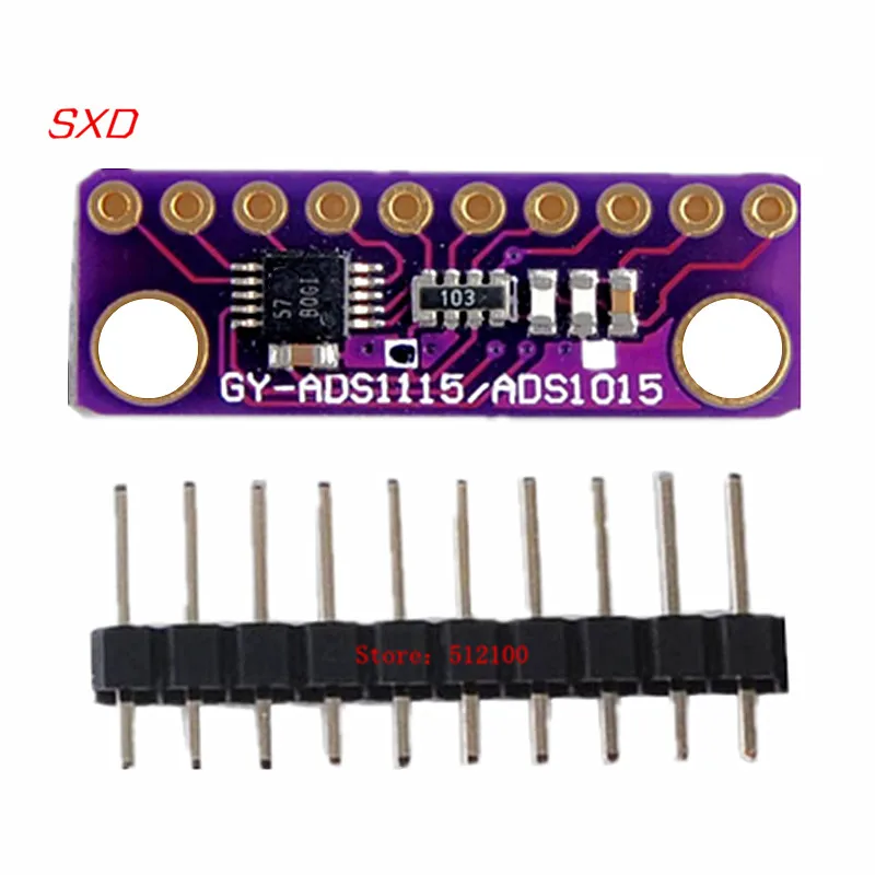GY ADS1115 16 битный ADC 4 канальный модуль преобразования модуля AD Регулируемый