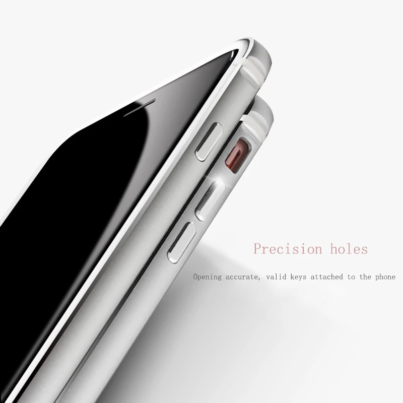 LuckGuard бампер чехол для телефона iphone 6 6S plus s плюс Luxuy алюминий металла рамки Мягкие