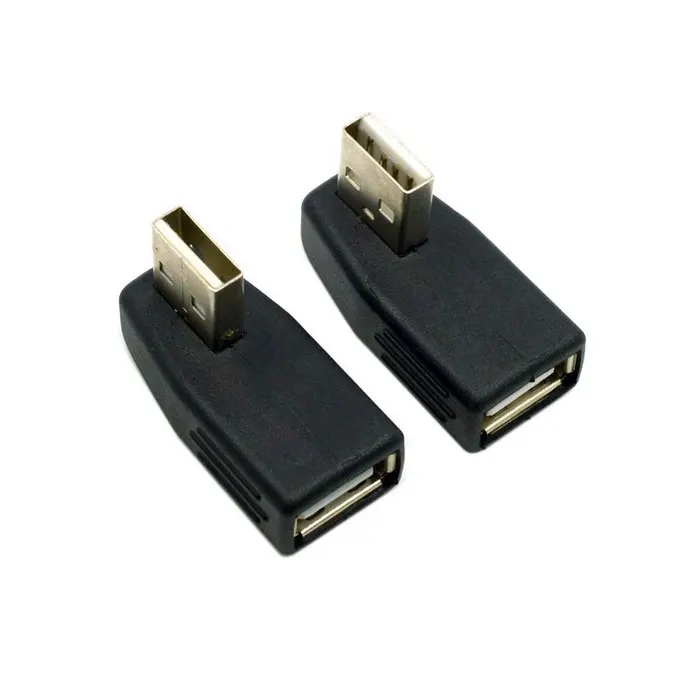 2 шт. удлинитель с углом в левом и правом направлении 90 градусов USB 0 штекер гнездо