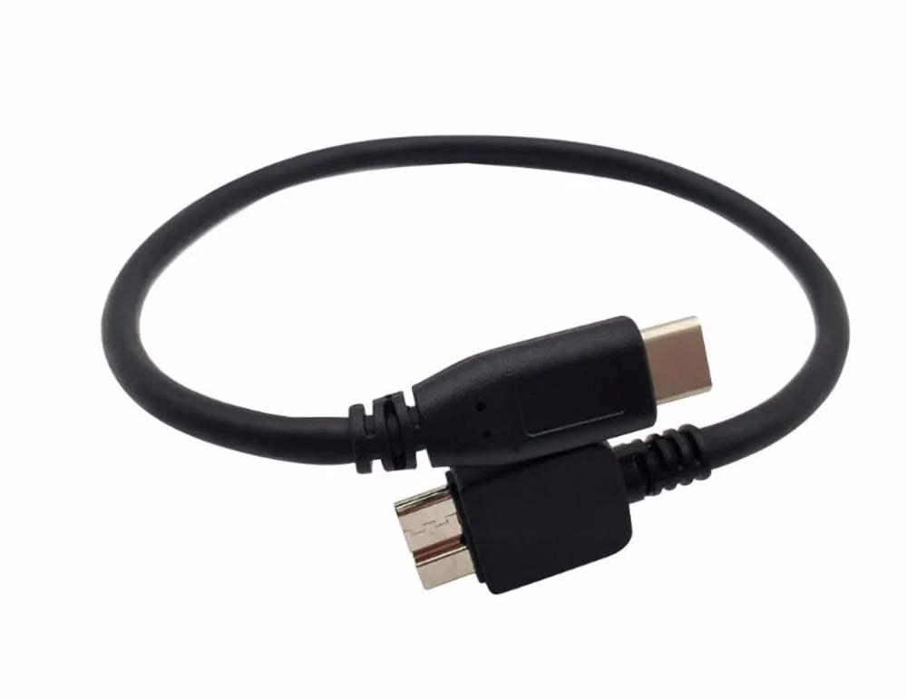 

USB 3.1 Type-C Male to Micro B 3.0 Cable 10Gbps High Speed Hard Drive Cord Wire Line for Macbook Cable
