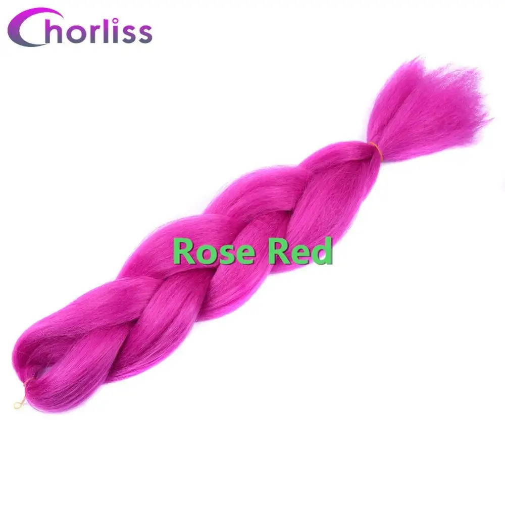 Chorliss 2" Ombre Плетение Волос вязанная косами jumbo косы синтетических крючком Химическое наращивание волос blacktpurpletmint Зеленый 100 г/упак - Цвет: T1B/синий