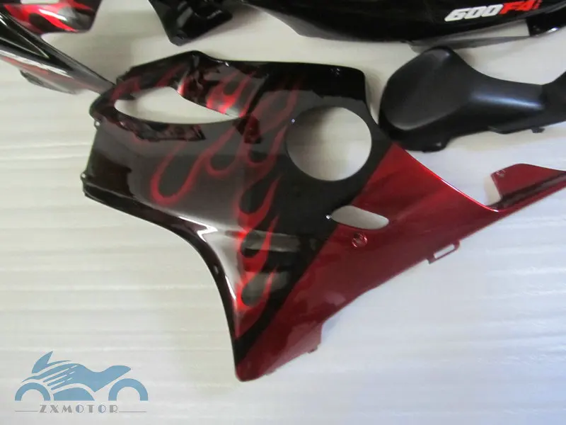 Обтекатели ABS для HONDA CBR600 F4i 04-07 CBR 600F CBR600F4I 2004-2007 красное пламя кузова мотоцикла |