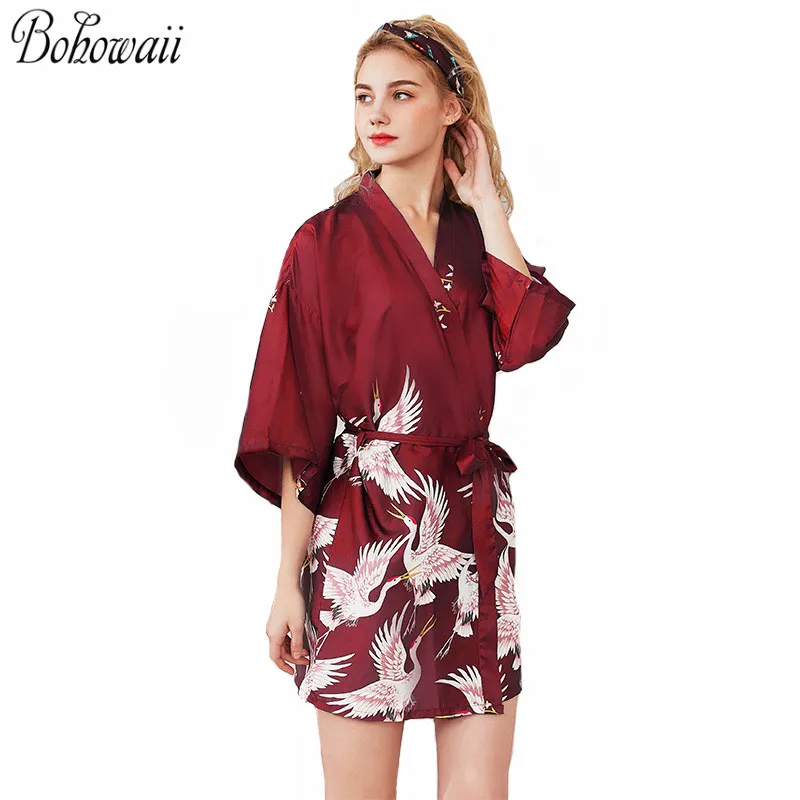 Пижама BOHOWAII женская Классический мягкий халат ночная рубашка большие