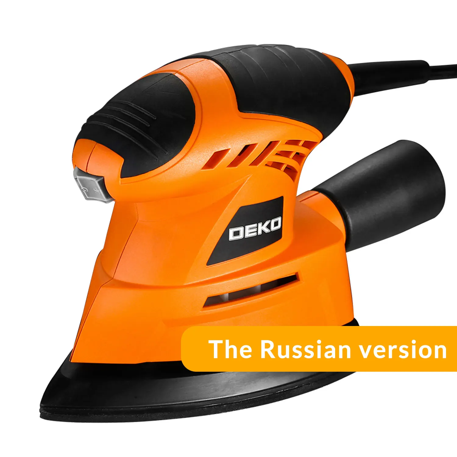 Цвет: желтый DEKO TMMS01 130 Вт шлифовальный станок для мыши с 9 листами наждачной бумаги пыли выхлопа - Цвет: Цвет: желтый