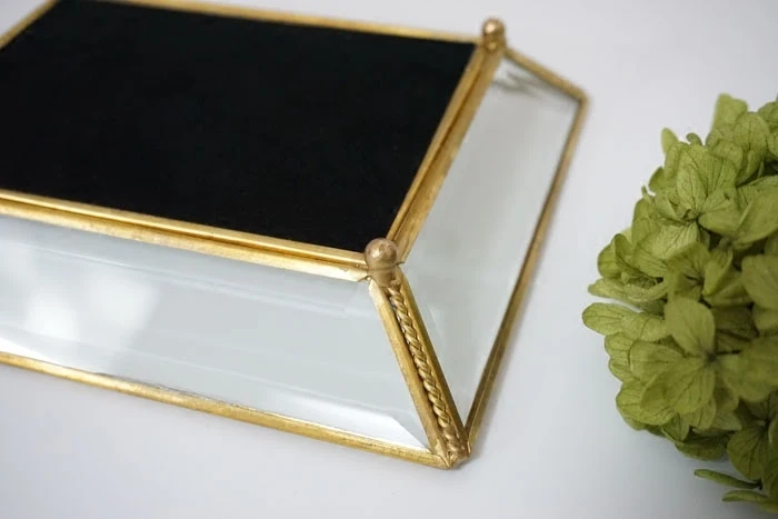 

Glass box rectangular jewelry storage plate glass tray Wedding cake decoration