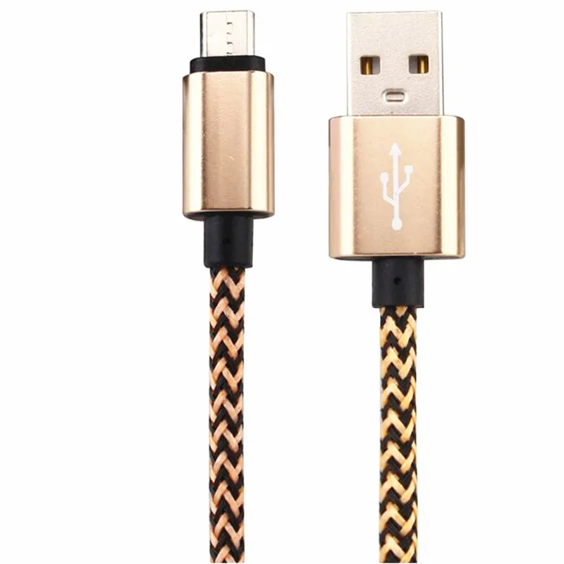 Micro USB кабель 2A 1 м быстрой зарядки нейлон синхронизация данных мобильного