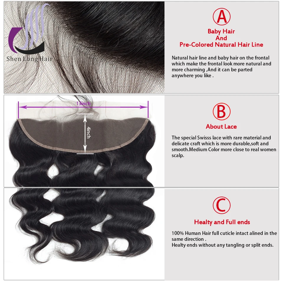 Shenlong hair малазийские объемные волнистые волосы 13*4 не Реми 100 г 100% человеческие для