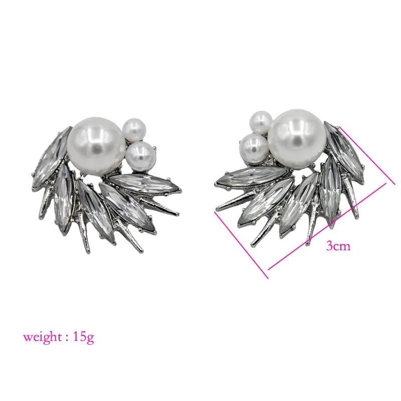 8 colors High quality Wholesale New statement simulated earring fashion Shiny crystal stud Earrings for women jewelry gift | Украшения и
