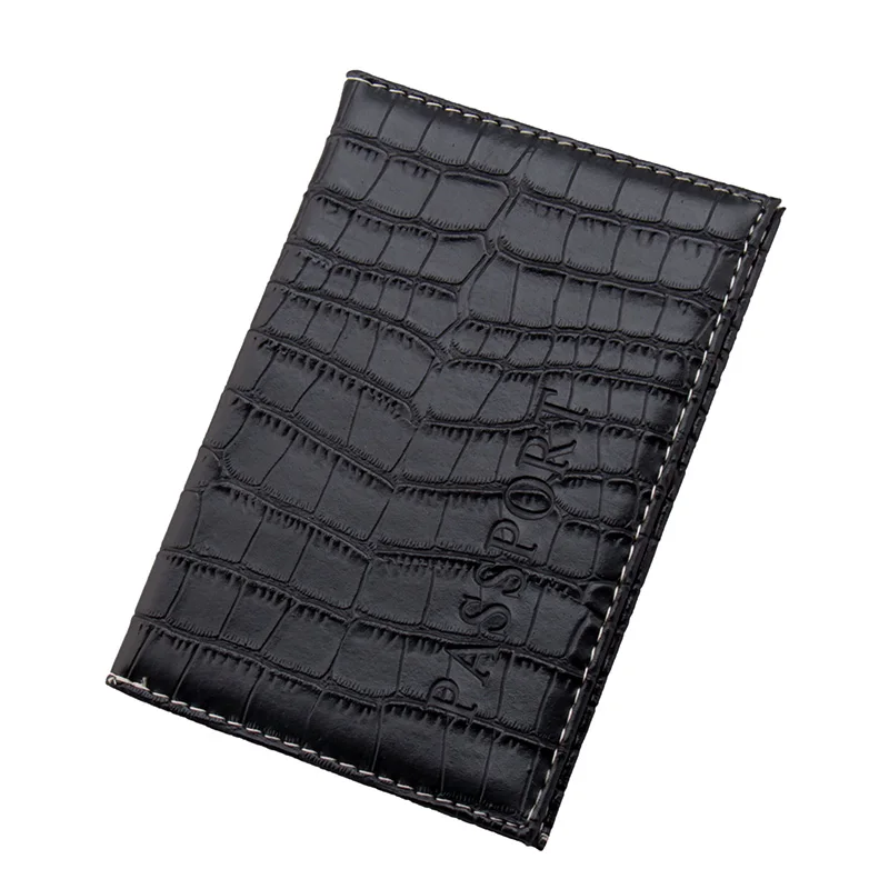 

Passport Holder Protector Wallet Business Card Holder Soft Passport Cover Leather Delicate PU Alligator Embossing bag