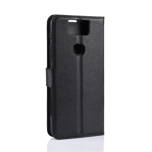 Для ASUS Zenfone 6 ZS630KL чехол из искусственной кожи с рисунком личи кошелек отделениями