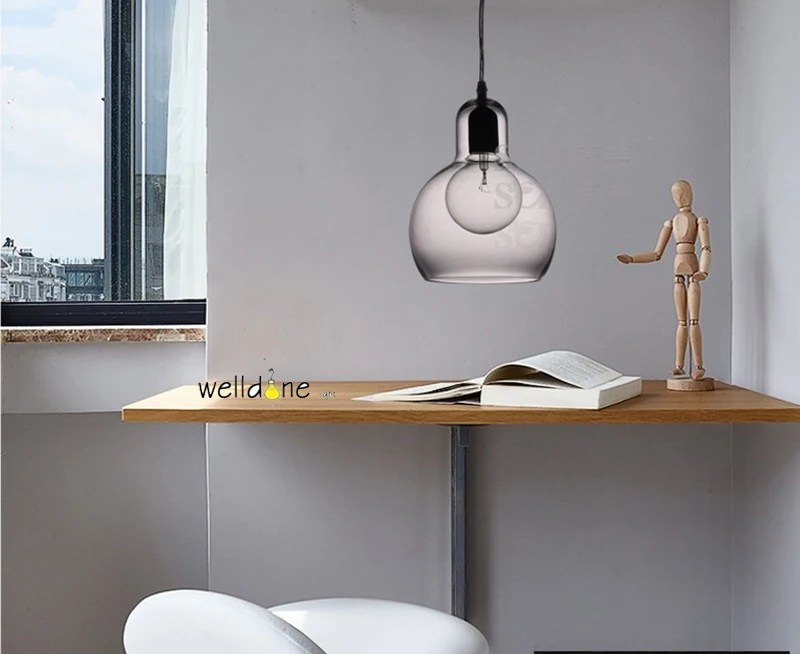 Creative Nordic design new classic was blown Clear luster glass Bulb Leuchte pendant lamp for bedroom living room kitchen bar | Освещение