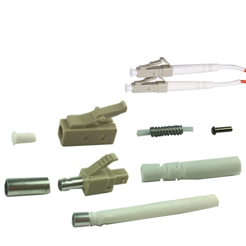 1000PCS LC fiber connector KITS without ferrule Simplex APC UPC SM MM OM3 OM4 3.0mm 2.0mm 0.9mm ftth SC accessories | Мобильные