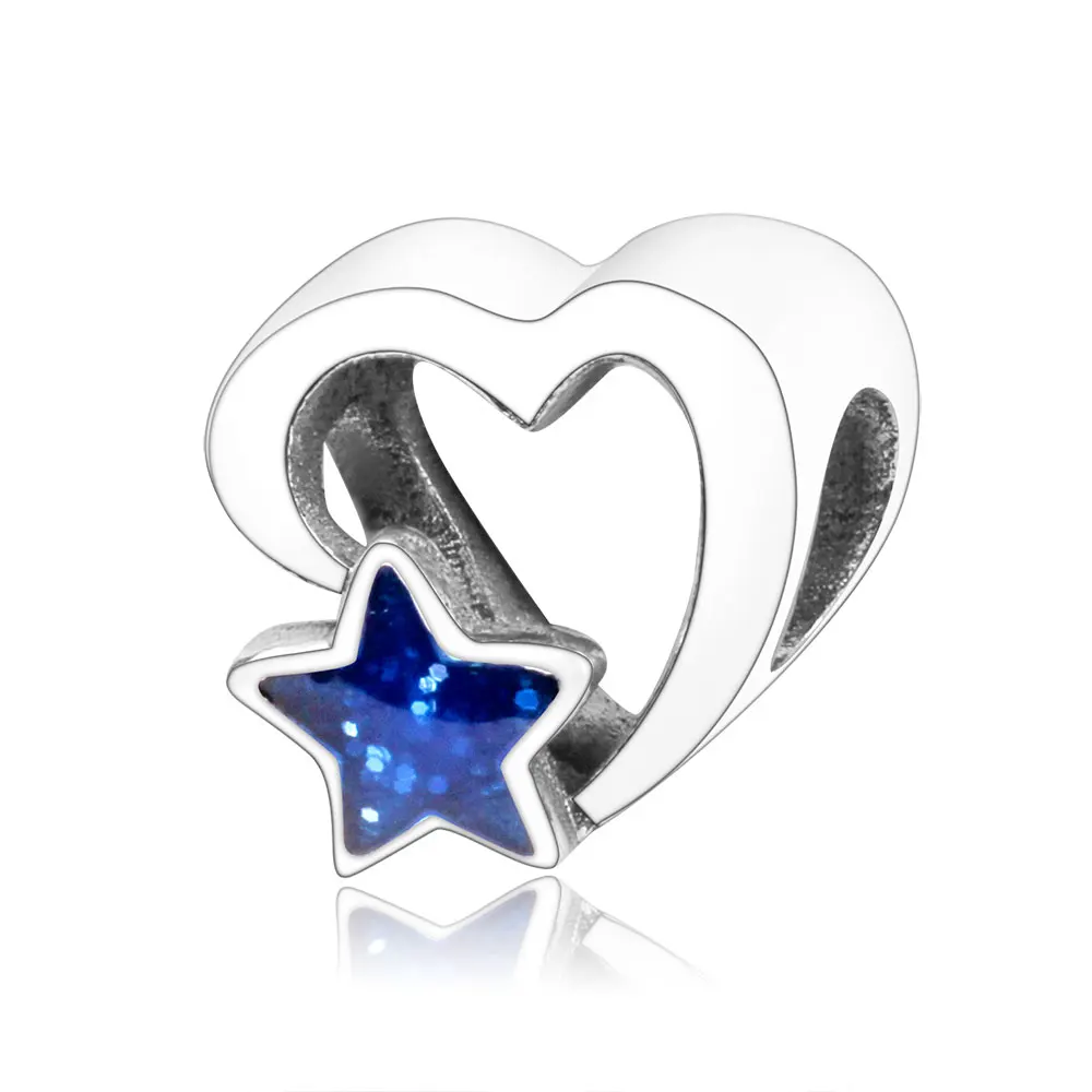 Подходит к оригинальному браслету Pandora Be My Valentine бусины из стерлингового серебра 925 DIY Изготовление ювелирных изделий подарок на день Святого Валентина Berloque - Цвет: PTO613