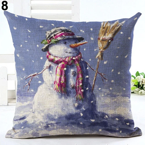 Рождество Санта диван автомобиля Пледы Подушки Детские чехол Домашний Декор