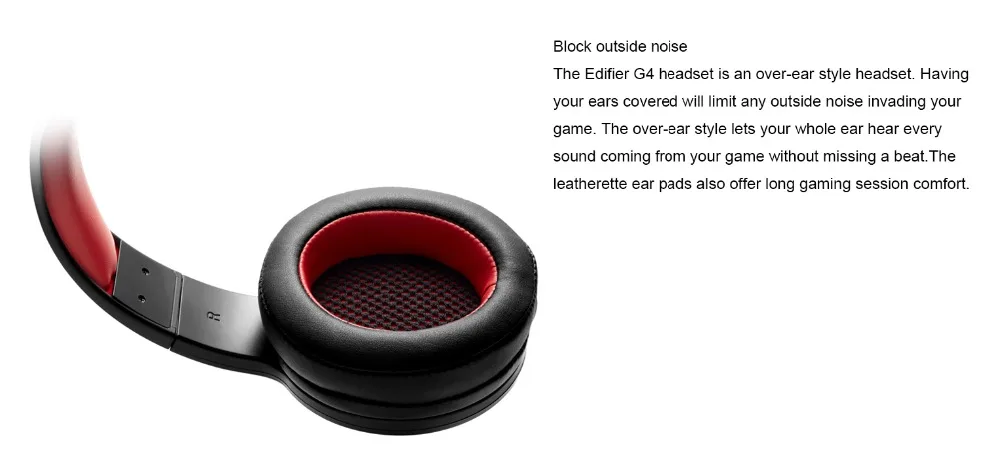 EDIFIER G4 Профессиональная USB игровая гарнитура Высокое качество 7,1 виртуальный объемный звук 360 ° супер бас Hifi стерео музыка повязка на голову