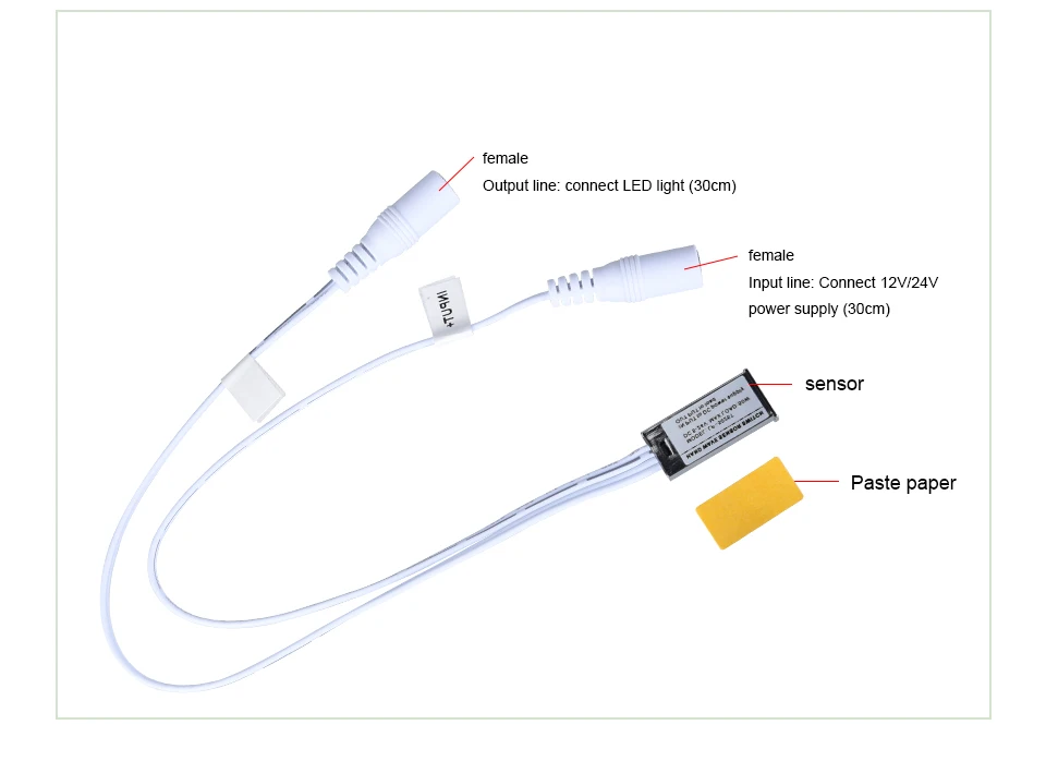 12 V/24 V ИК ручная развертка Сенсор переключатель детектор 5A ручной Wave Smart движения Сенсор светильник переключатель для Светодиодные ленты Шкаф Кабинет светильник
